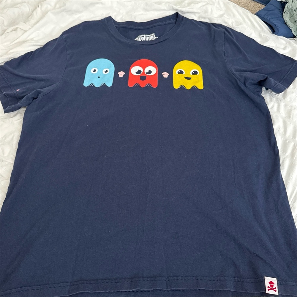 Johnny Cupcakes Navy and White Logo Tee